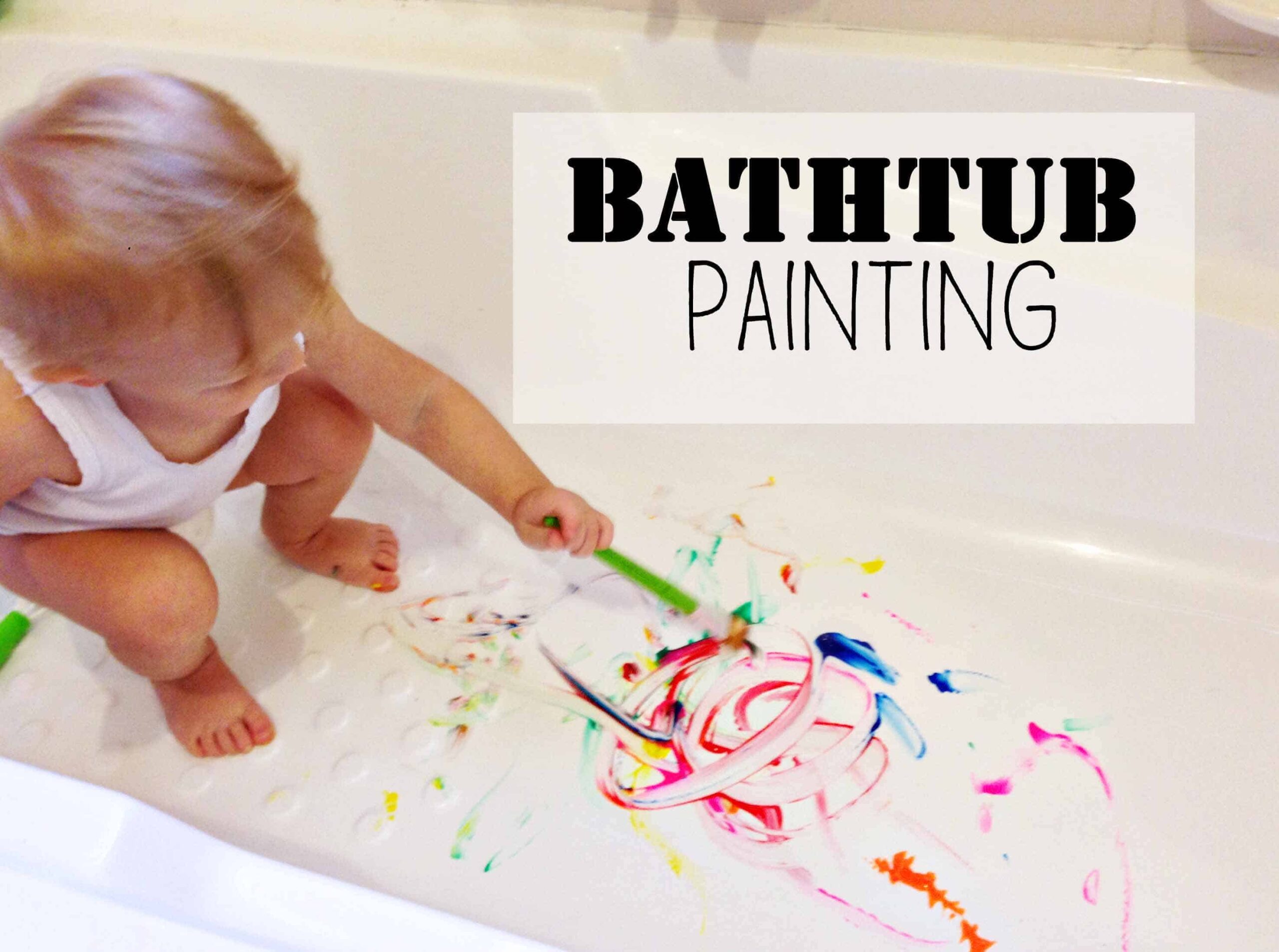 Dive into the Colorful World of Bathtub Finger Painting!