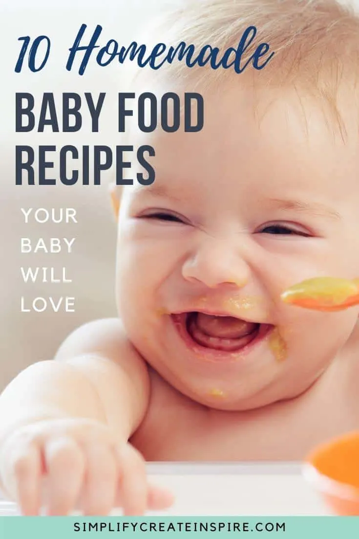 Homemade baby food recipes your baby will love