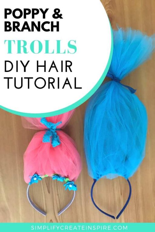 How To Make A Poppy Troll Hair Headband