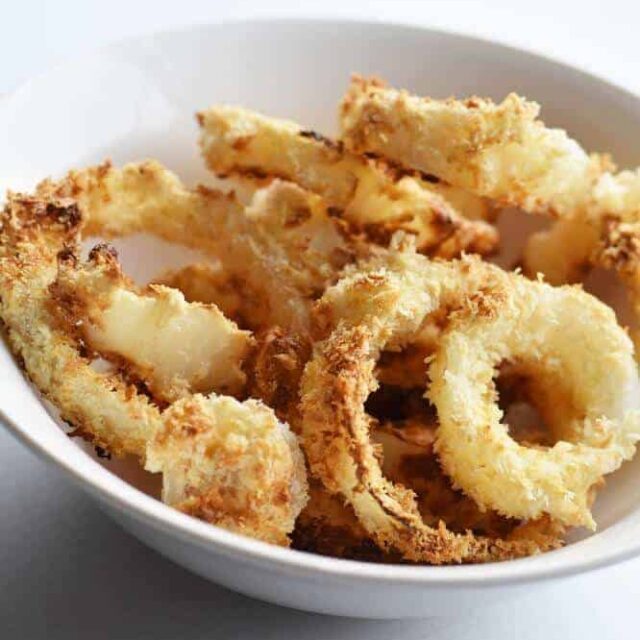 Cripsy Homemade Air Fryer Onion Rings Recipe