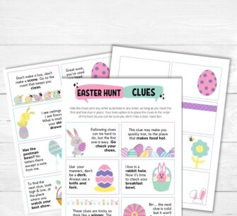 Awesome Easter Egg Hunt Ideas For Kids & Adults (Free Printable Clues)