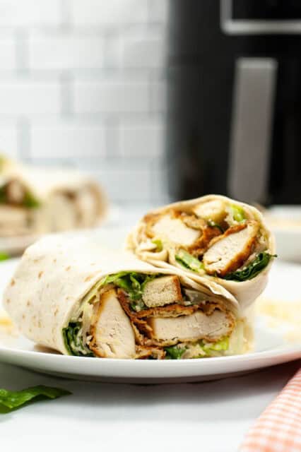 Air Fryer Crispy Chicken Caesar Wrap Recipe