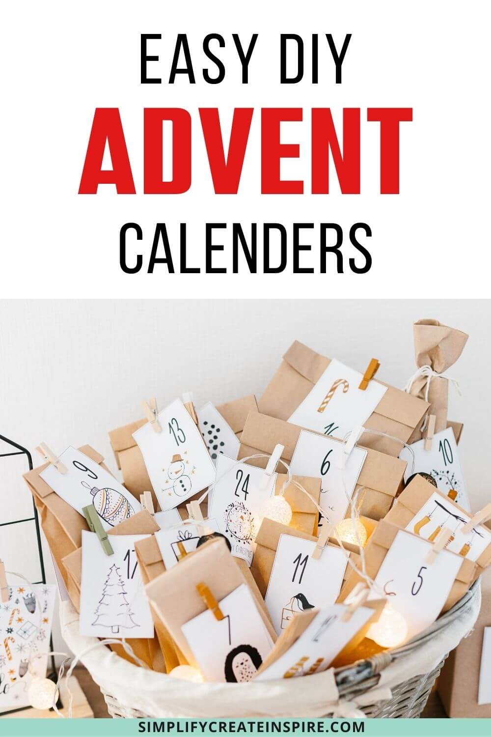 The Best DIY Advent Calendar Ideas For Kids And Adults Simplify