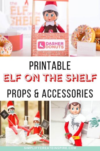 20 Free Printable Elf On The Shelf Props & Accessories