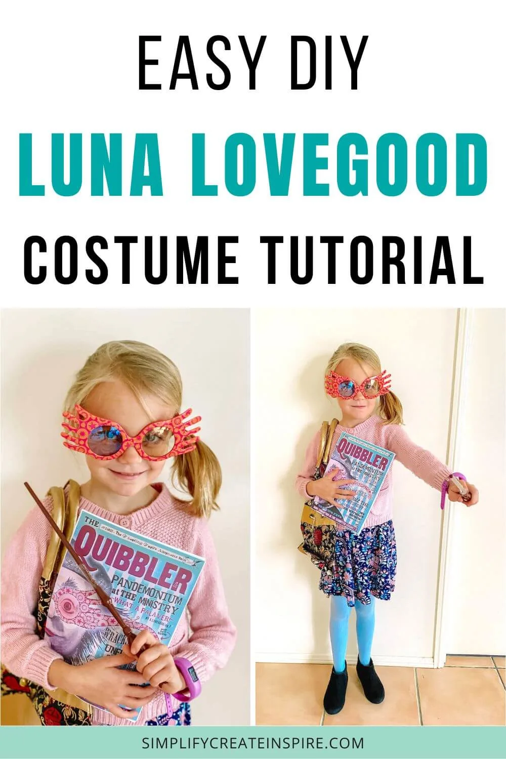 DIY Luna Lovegood Costume From Harry Potter | Simplify Create Inspire