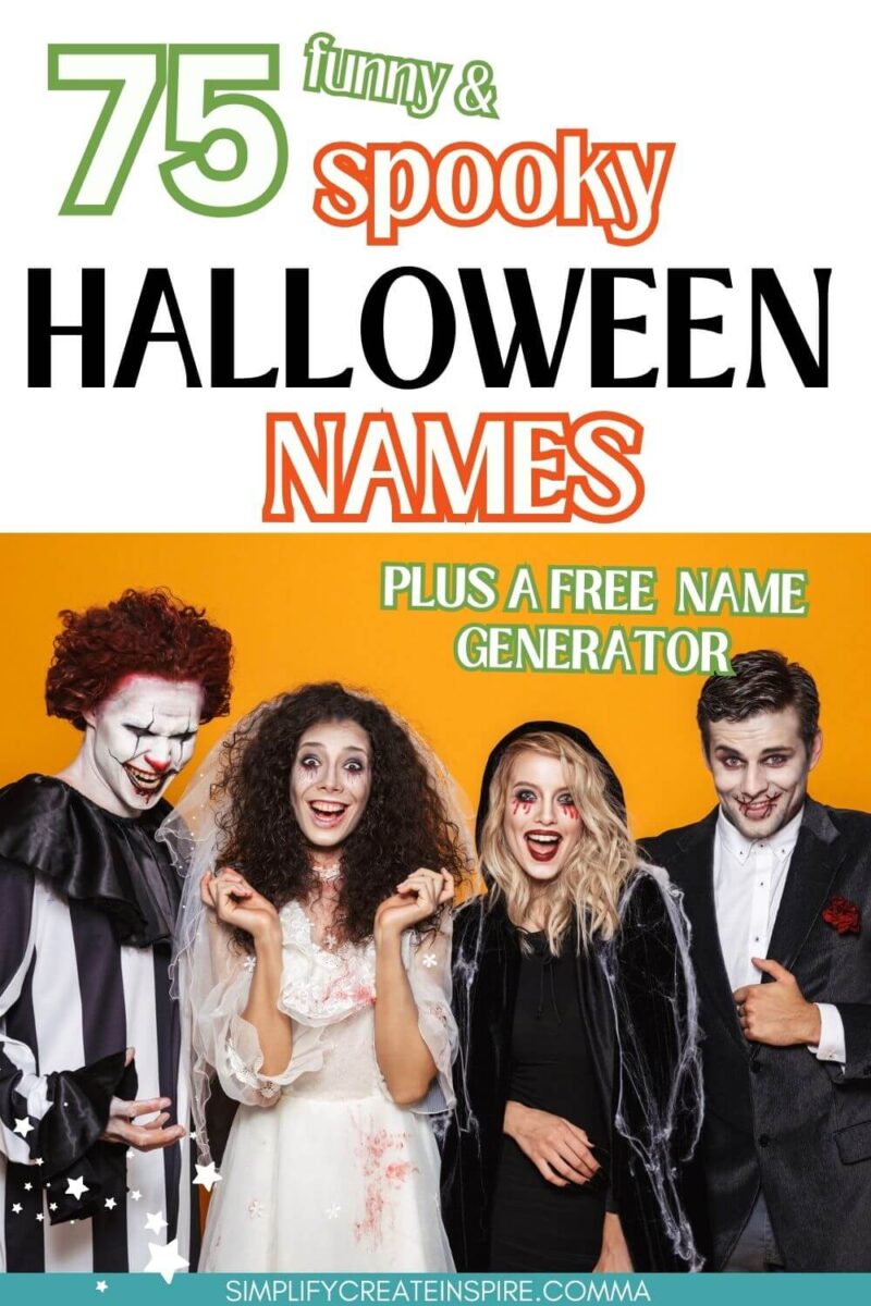 75 Halloween Name Ideas & Free Halloween Name Generator
