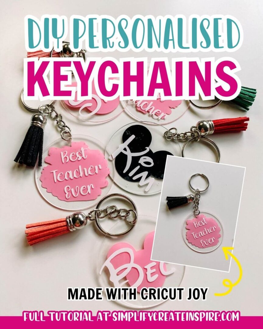 How To Make DIY Acrylic Keychains With Cricut (Step By Step)