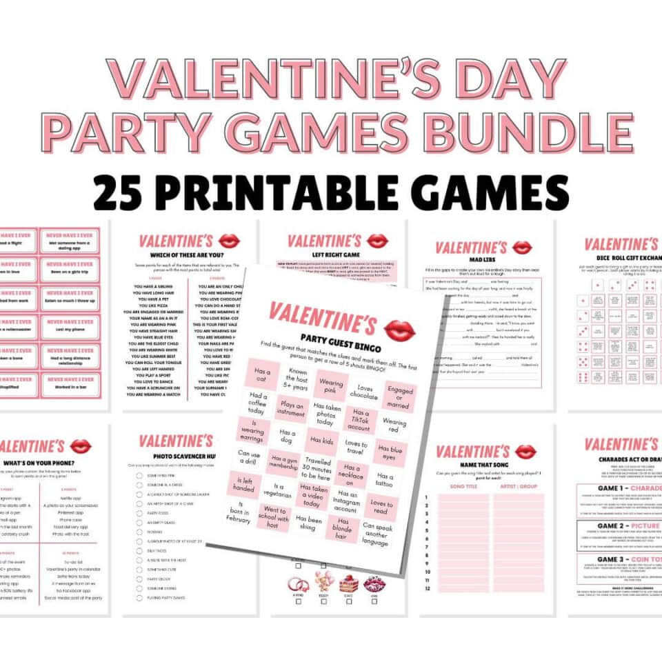 Valentine Left Right Game - Valentine's Day Party Game